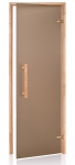 Doors for sauna AD NATURAL SAUNA DOOR, ALDER, TRANSPARENT MATTE, 70x190cm AD NATURAL SAUNA DOORS MATTE
